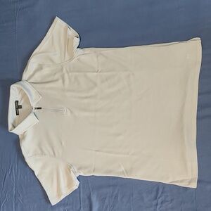 Robert Barakett Zip Polo Short Sleeve - Light blue